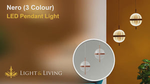 Nero (3 Colour) LED Pendant Light Video