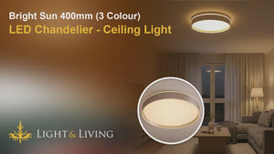 Bright Sun 400mm (3 Colour) LED Chandelier - Ceiling Light Video