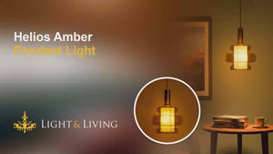 Helios Amber Pendant Light video
