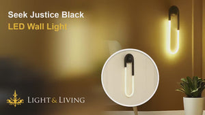 Seek Justice Black LED Wall Light Video