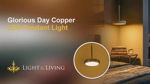 Buy Glorious Day Copper LED Pendant Light video