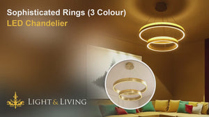 Sophisticated Rings (3 Colour) LED Chandelier Video