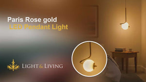 Buy Paris Rose gold LED Pendant Light video