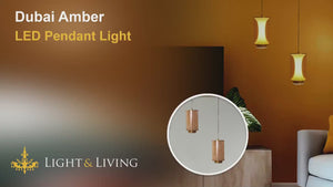 Dubai Amber LED Pendant Light Video