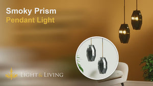 Smoky Prism Pendant Light Video