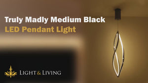 Truly Madly Medium Black LED Pendant Light Video