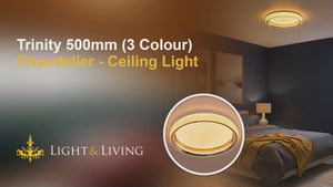 Buy Trinity 500mm 3 Colour LED Chandelier  Ceiling Light VIDEO