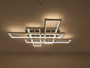 Square Up Smart (Dimmable & Remote) LED Chandelier Video