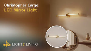 Christopher Large LED Mirror Light Video
