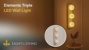 Elements Triple LED Wall Light Video