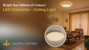 Bright Sun 500mm (3 Colour) LED Chandelier - Ceiling Light Video