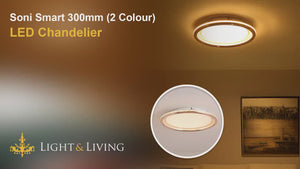 Soni Smart 300mm (2 Colour) LED Chandelier Video