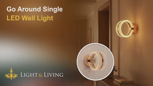 Go Around Single LED Wall Light Video