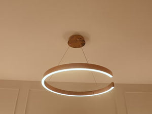 C Shape 600mm RoseGold LED Chandelier Video