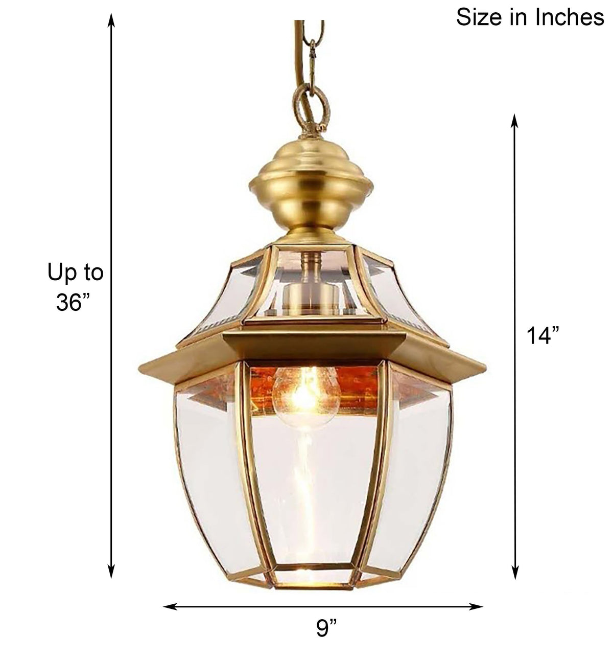 Brass Antique Pendant Light India