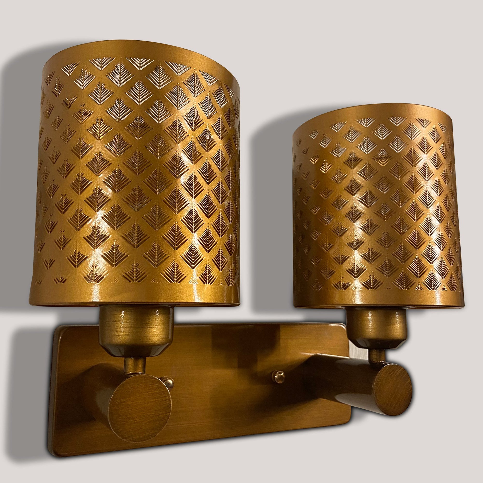 Brass Weaving Double Wall Light
