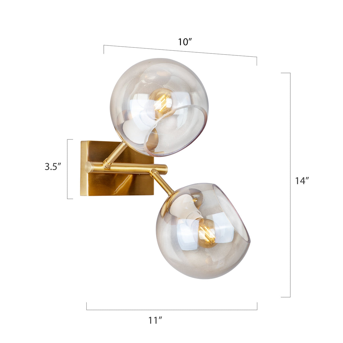 Buy Believe Amber Wall Light best lighting store