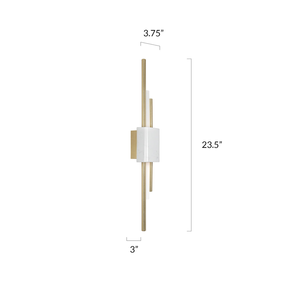 Buy Carrara White Marble LED Wall Light showroom Bangalore
