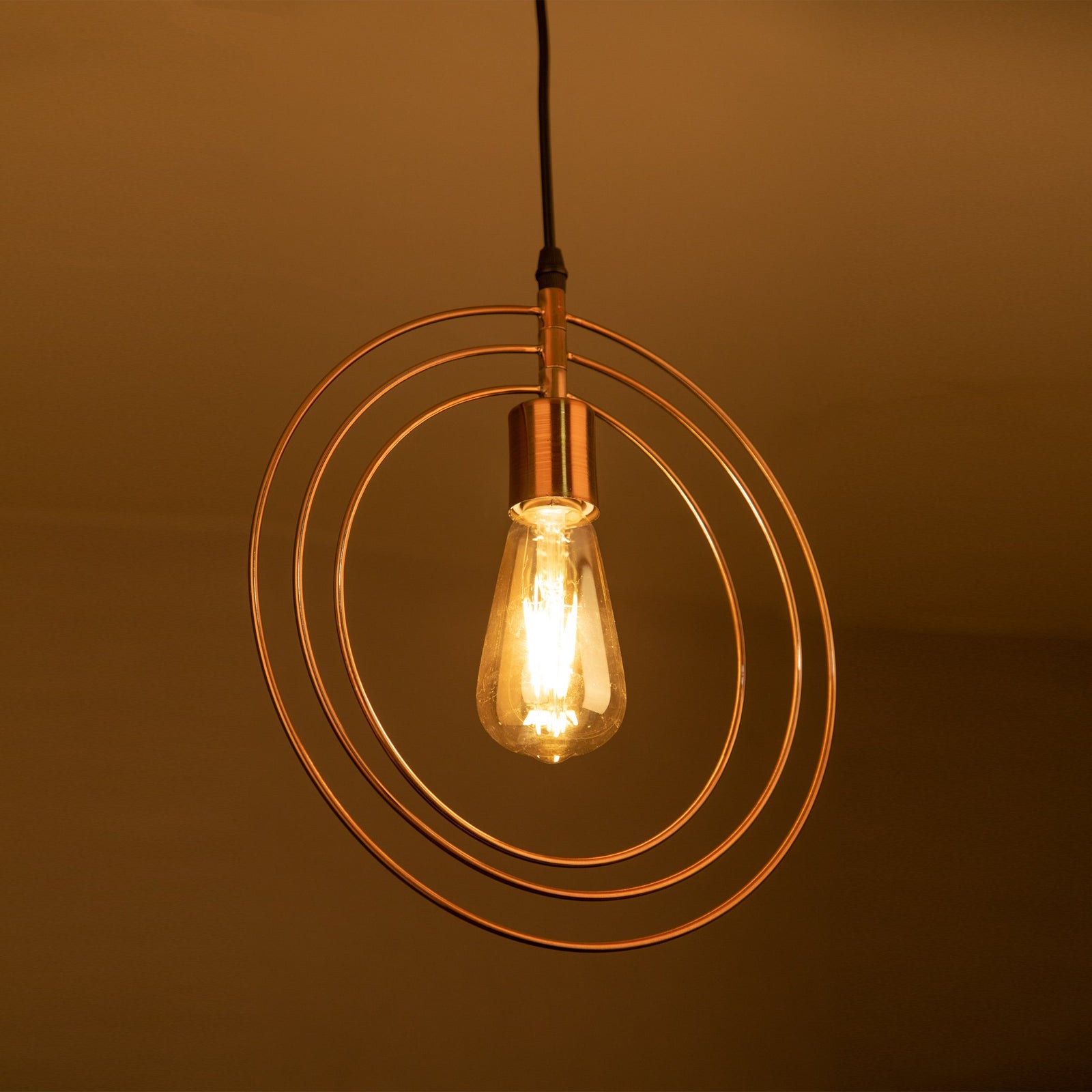 Copper Rings Pendant Light online
