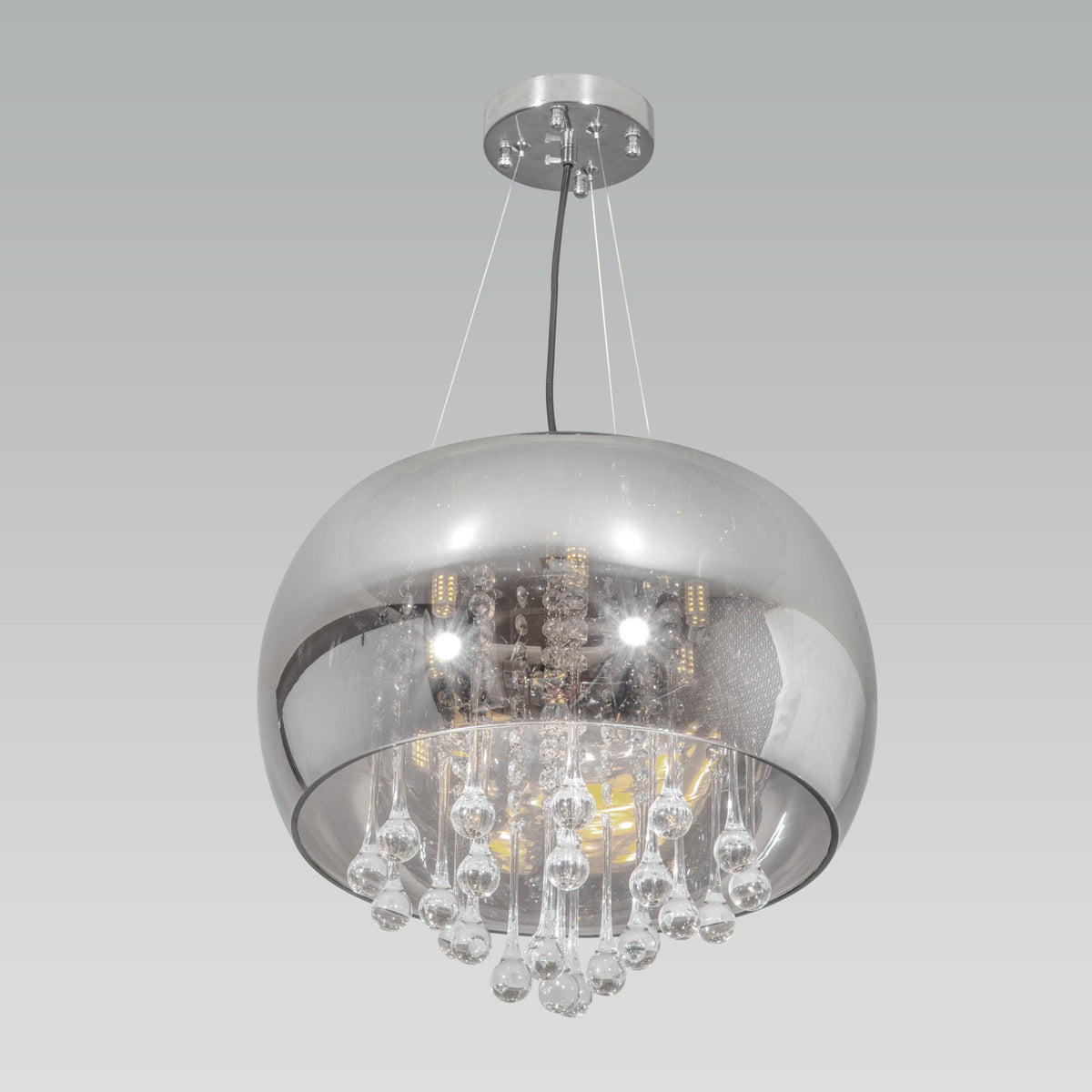 Buy Droplets Smoke 400mm LED Chandelier online