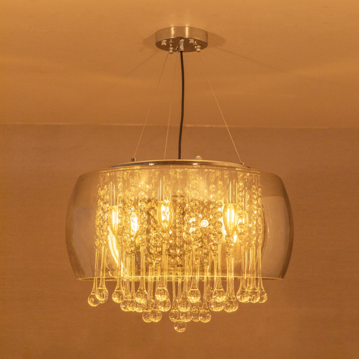 Buy Droplets Smoke 500mm Chandelier Bangalore