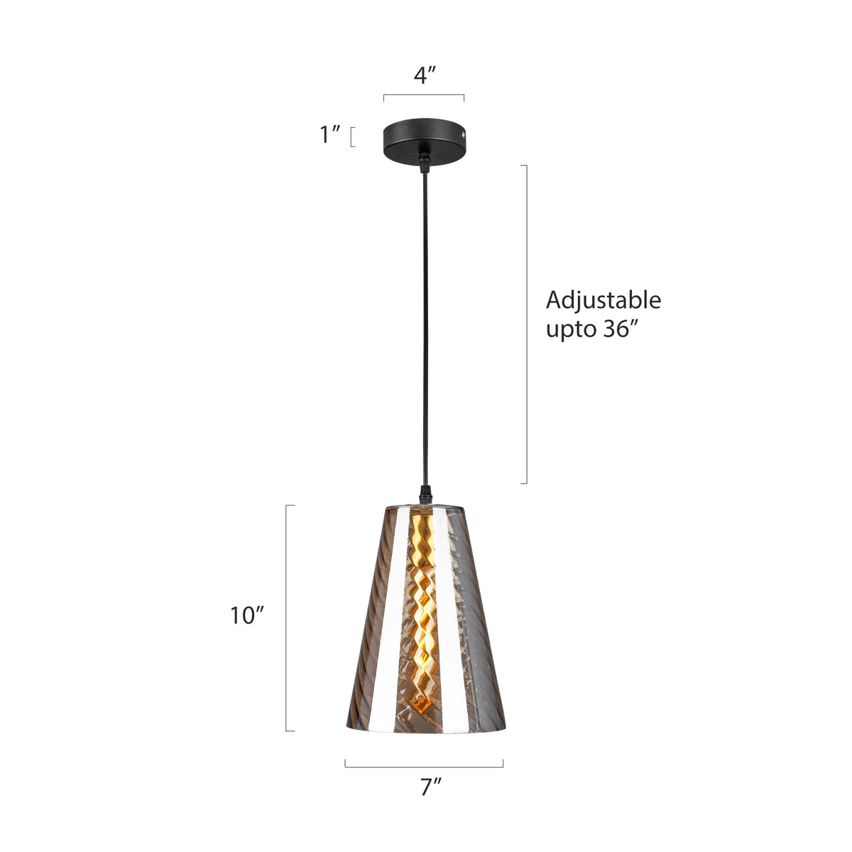 Buy Fearless Amber Pendant Light Delhi