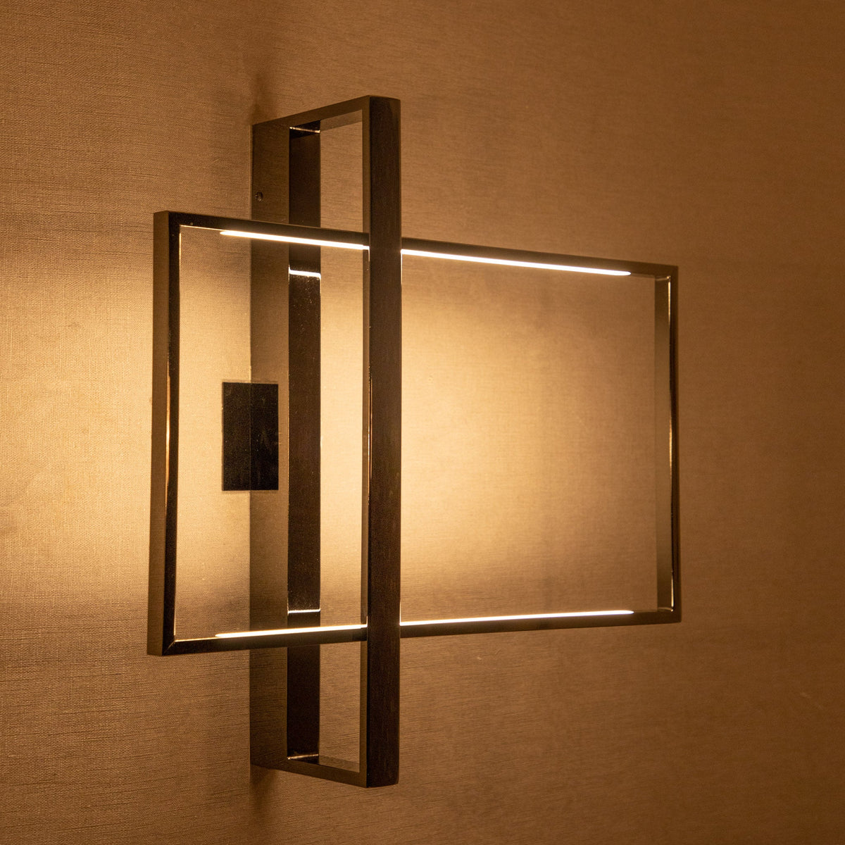 Frame Me Black LED Wall Light - Main Image