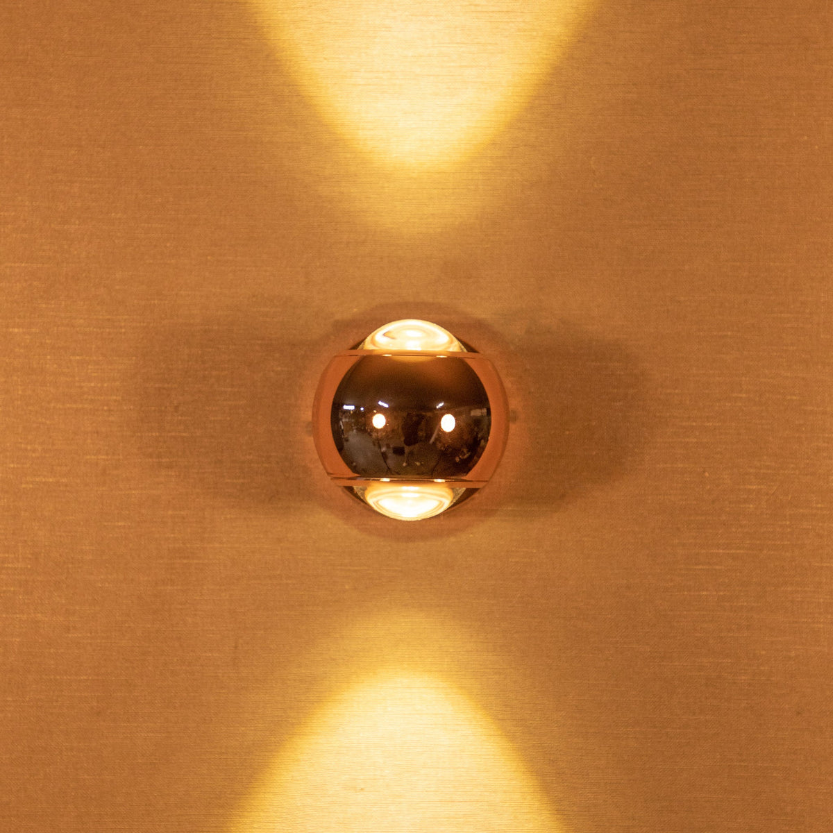 Glee Rose Gold LED Wall Light for Living Bedrooms Light Living