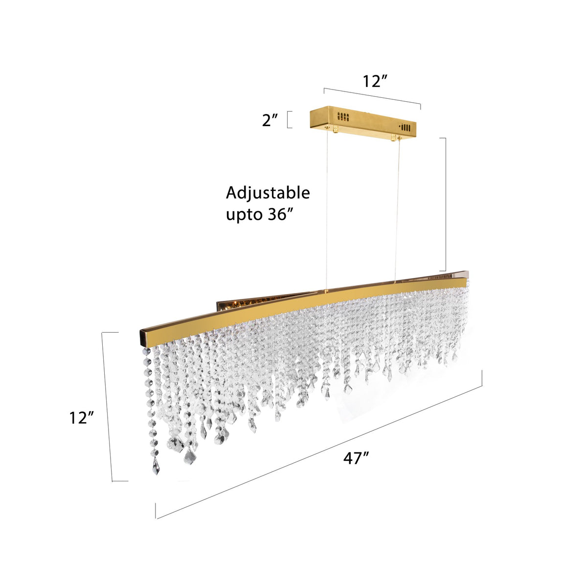 Buy Heartbreaker Line LED Chandelier showroom