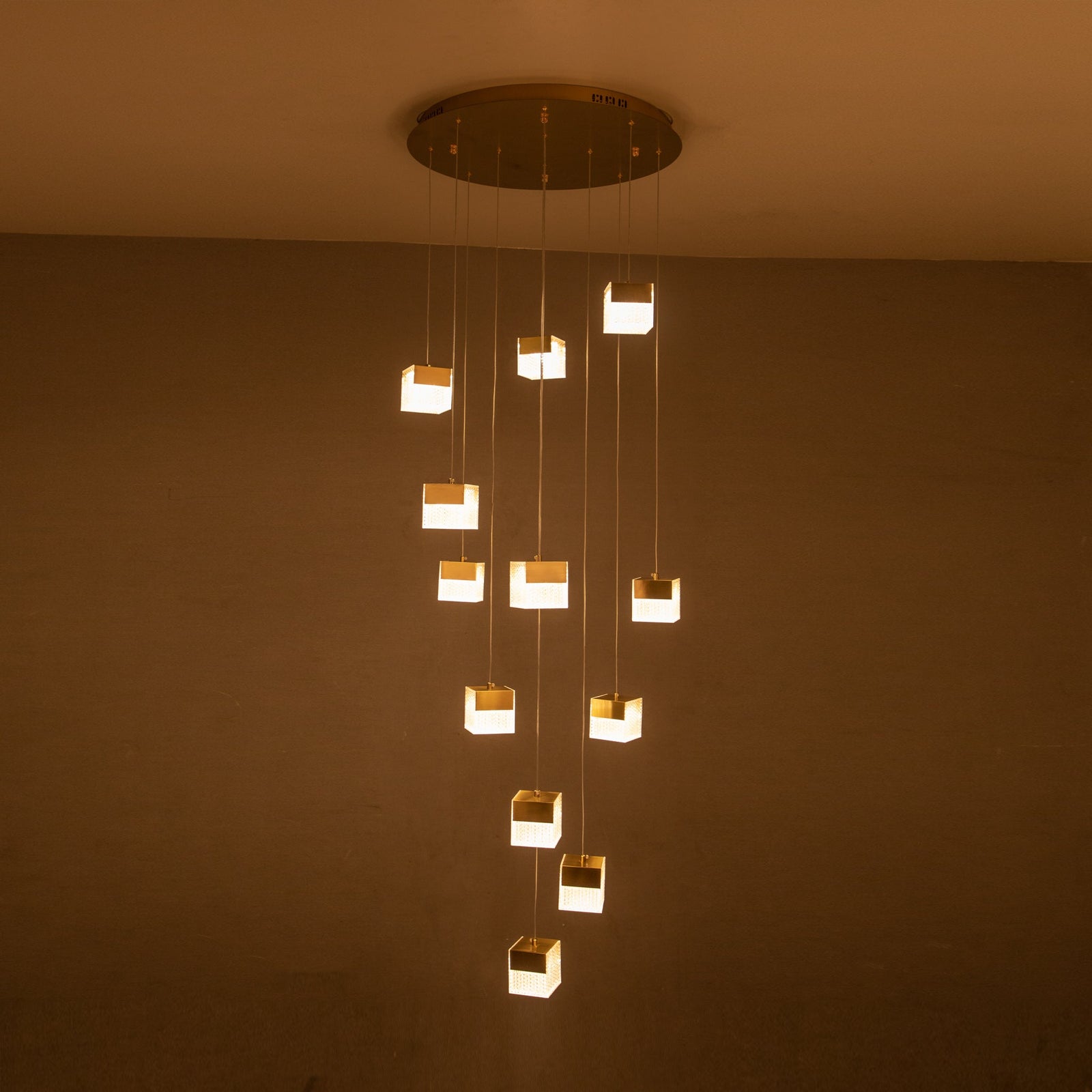 Buy Ice Cubes Double Height LED Chandelier online