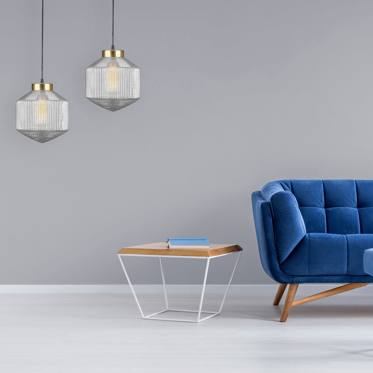 Buy Jimmy Smoke Pendant Light store showroom