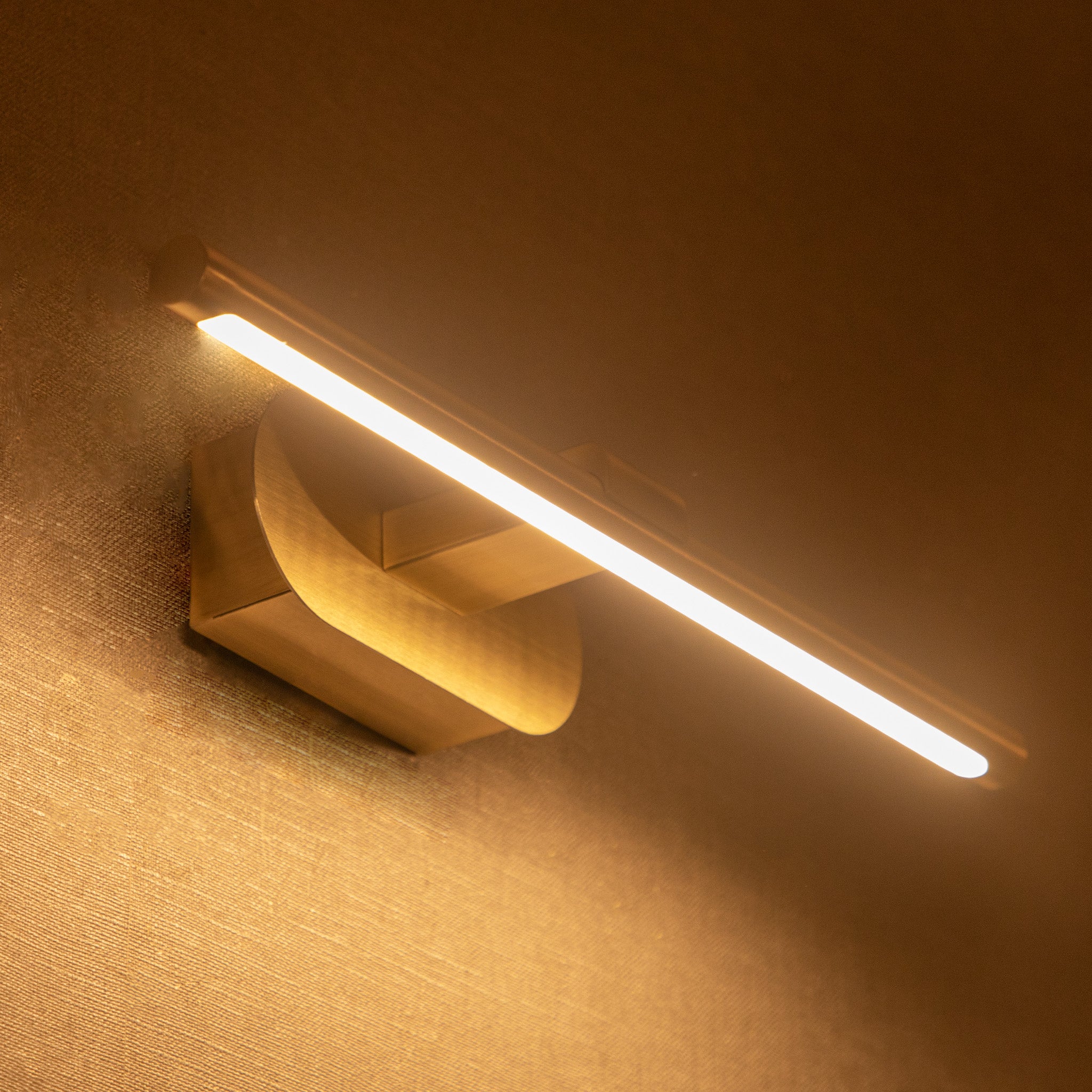 Led Picter Moments Brass 300mm LED Picture Light for Photos | LightsAndLiving