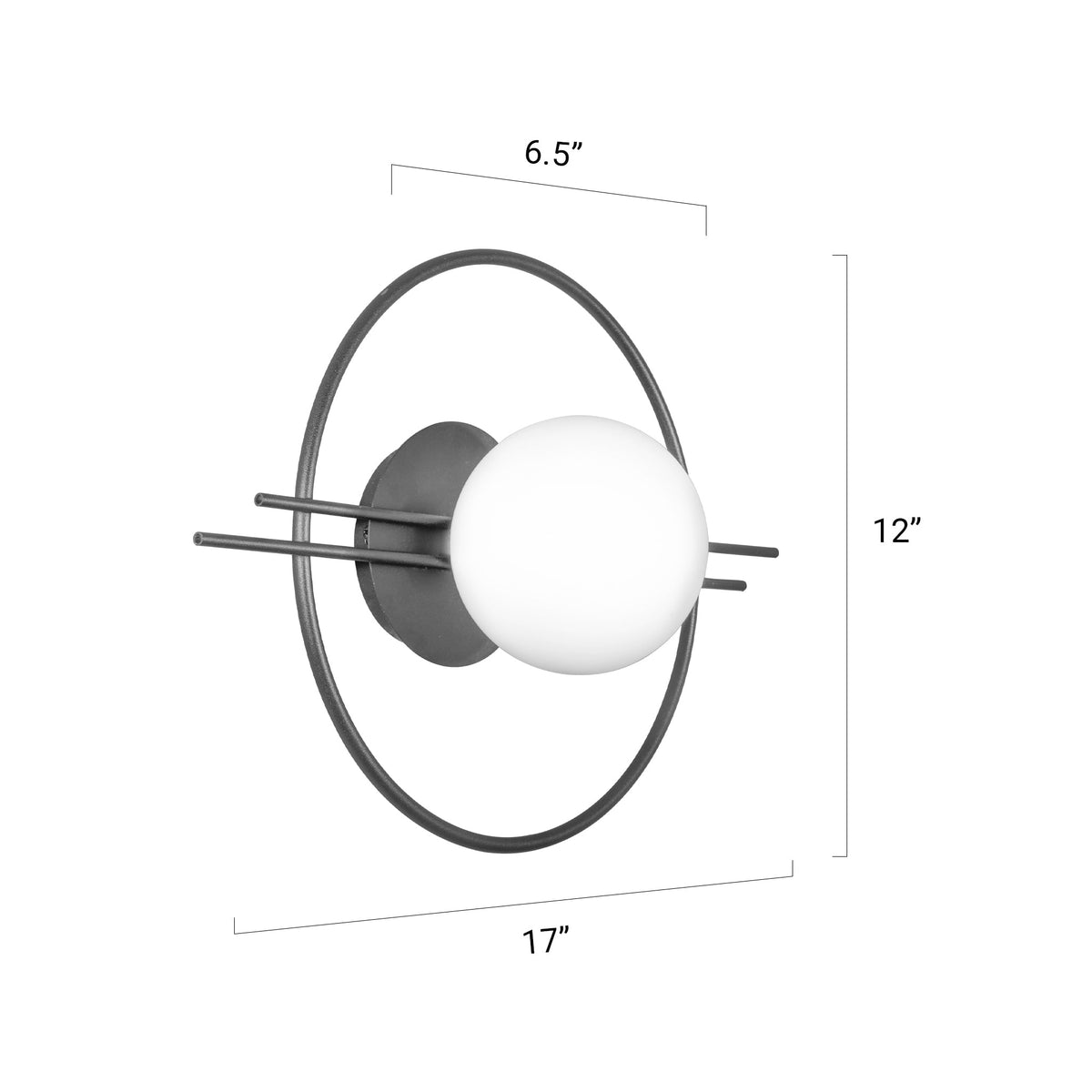 Buy Offbeat Black LED Wall Light Showroom