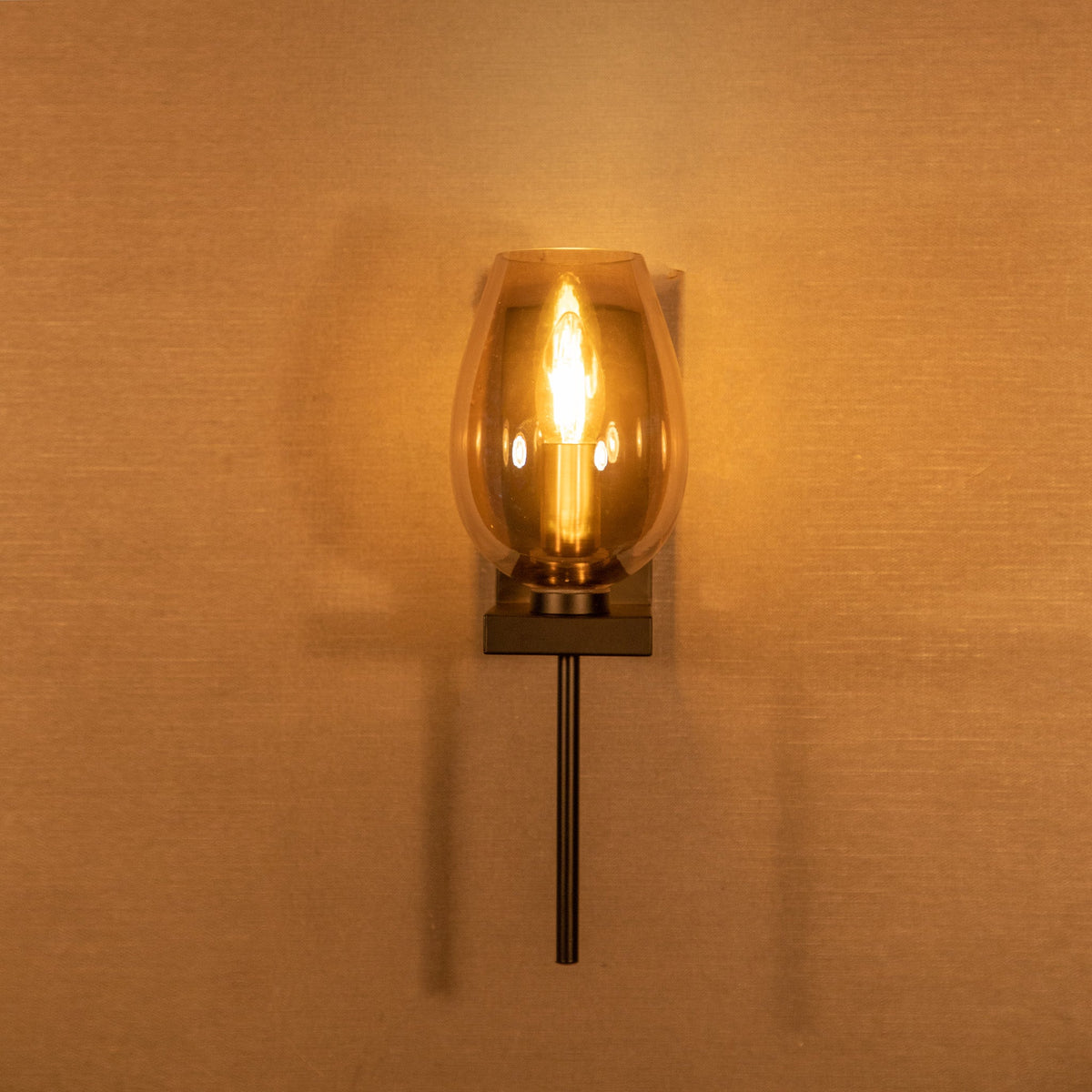 Buy Opera Amber Glass Wall Lamp online