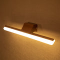 Slant Wood Finish LED Mirror Light
