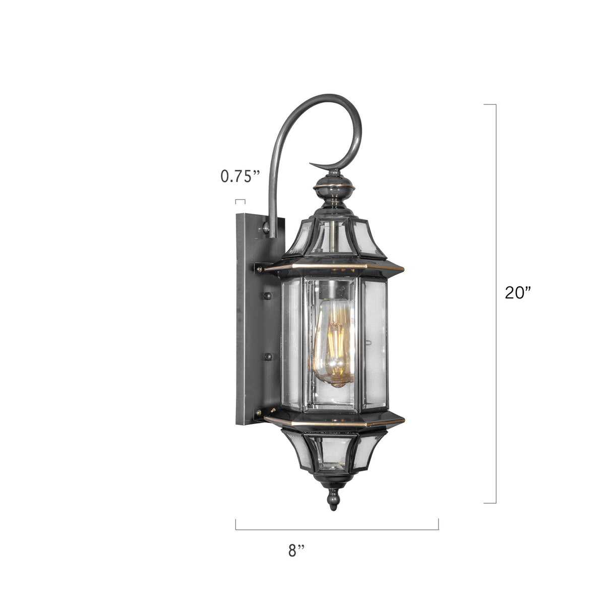 Buy Standing Tall Black Wall Light size