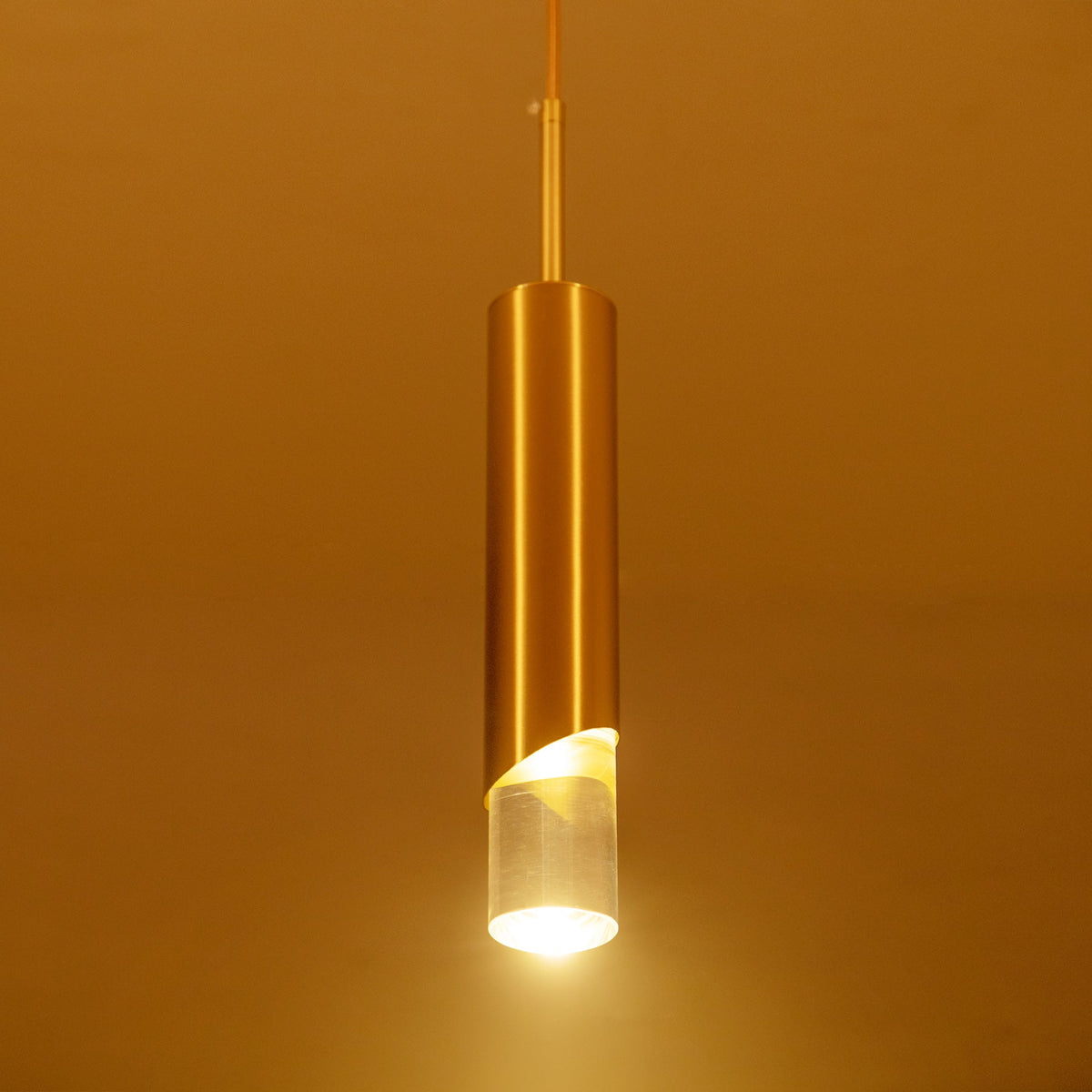 Buy Straight Up Gold LED Pendant Light Sleek