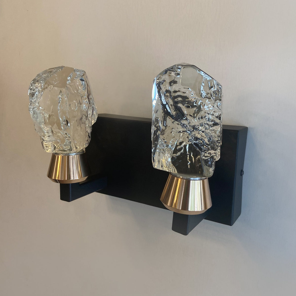 Double Citrine Wall Light India