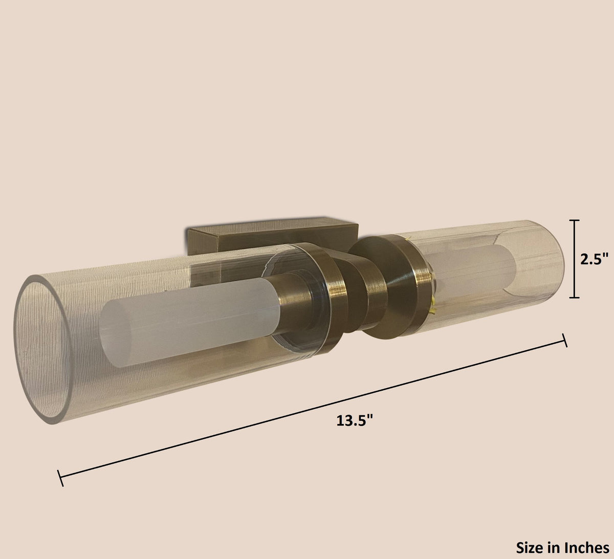 Fluid Brass LED Mirror Light Bangalore Online