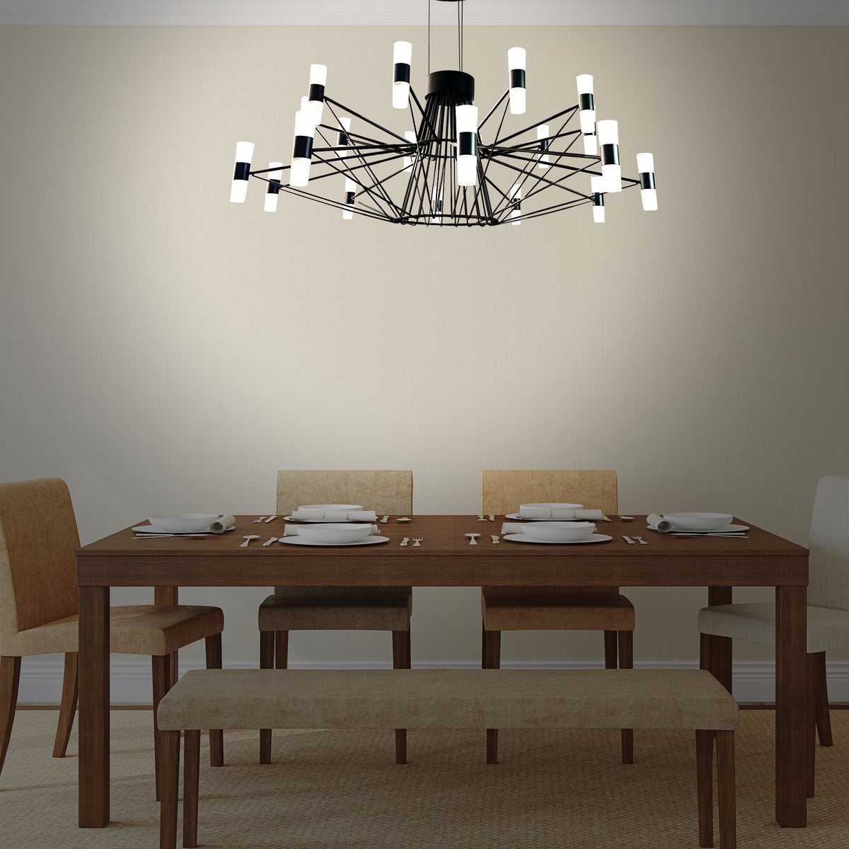Ironwire LED Chandelier Bangalore