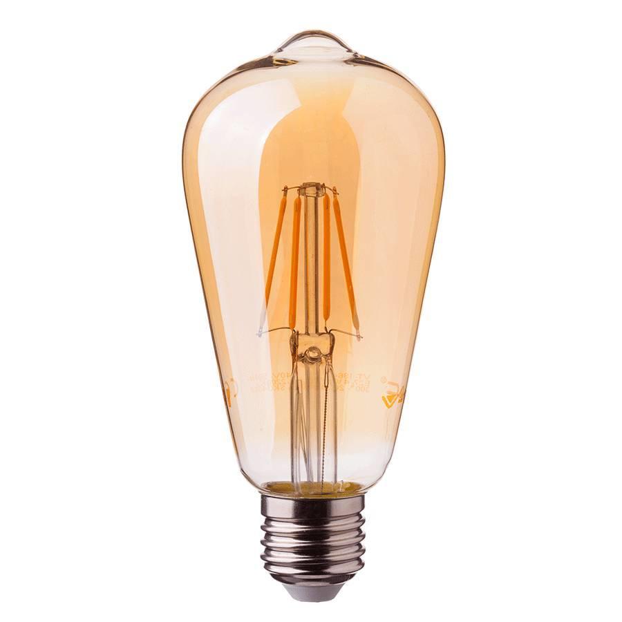 LED Filament Bulb ST64- 4 Watts, Warm White (Pack of 4)