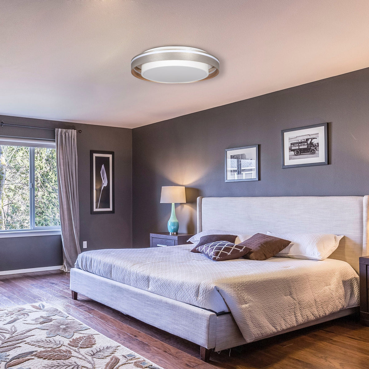 Shop All in One Smart LED Chandelier Bright
