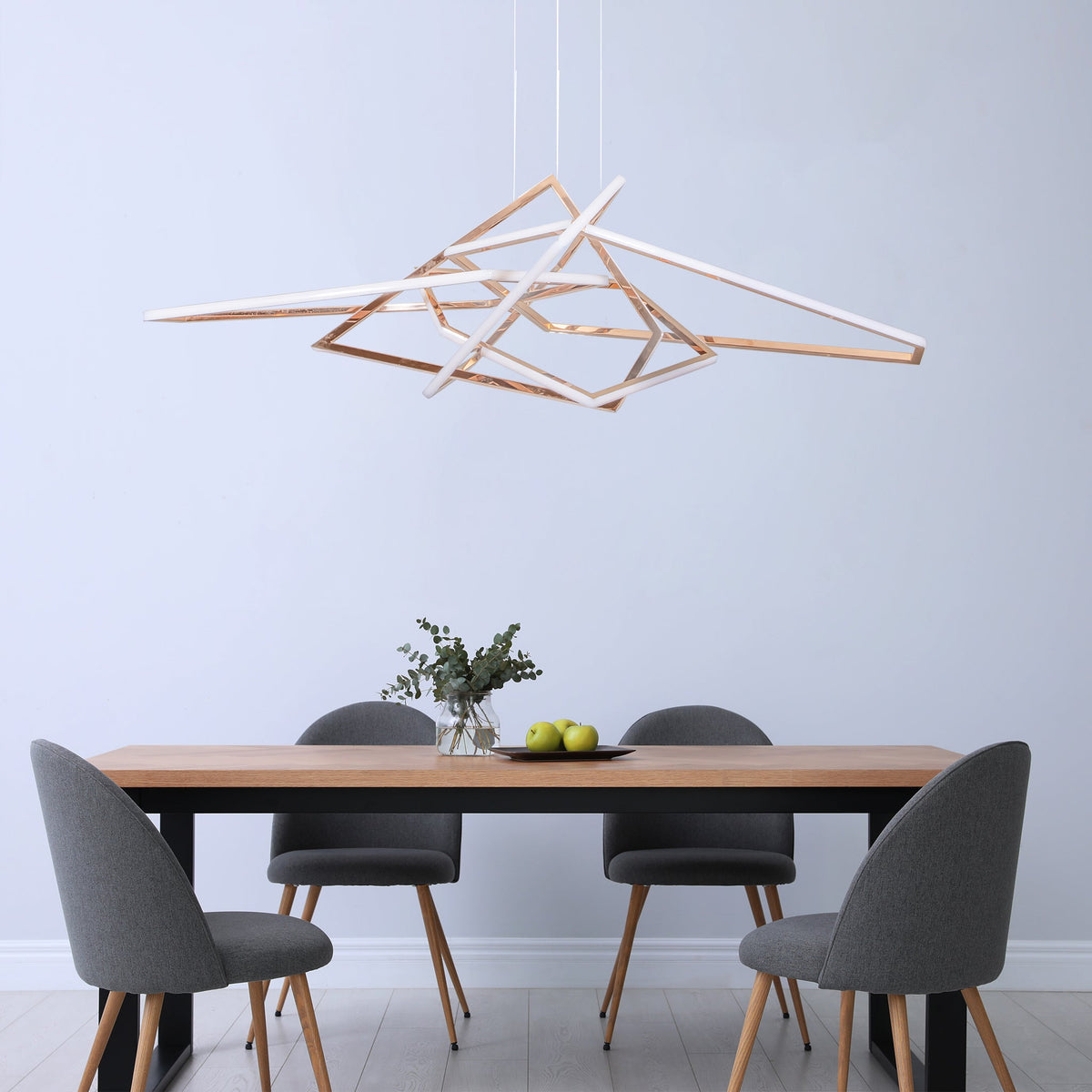 Shop Beyond Rose Gold LED Chandelier Hall
