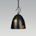 Black Cut Pendant Light
