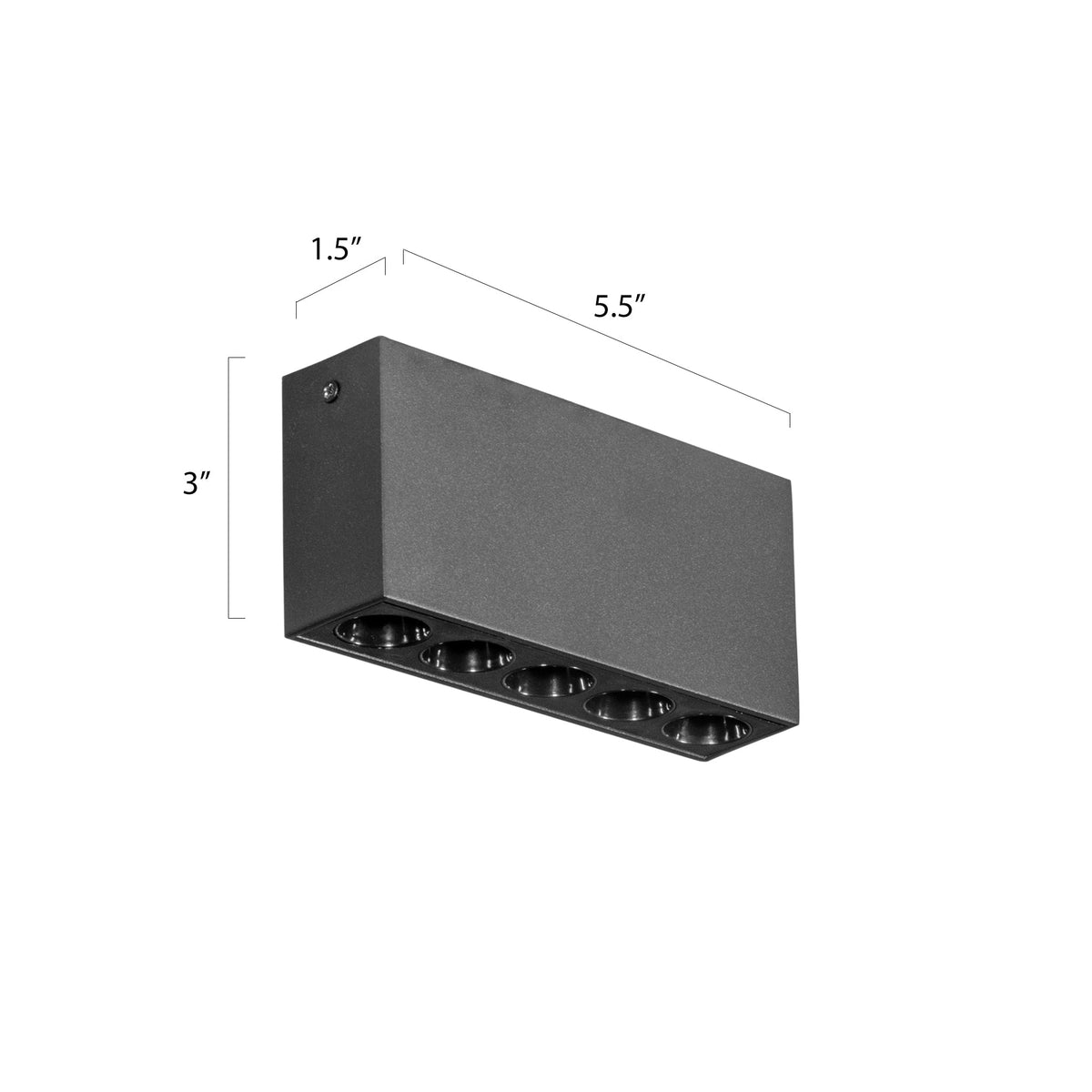 Bravo Black LED Ceiling Light