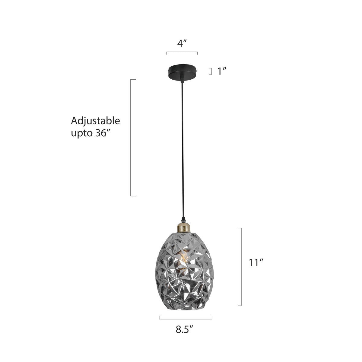Shop Breathtaking Smoke Pendant Light breakfast counters