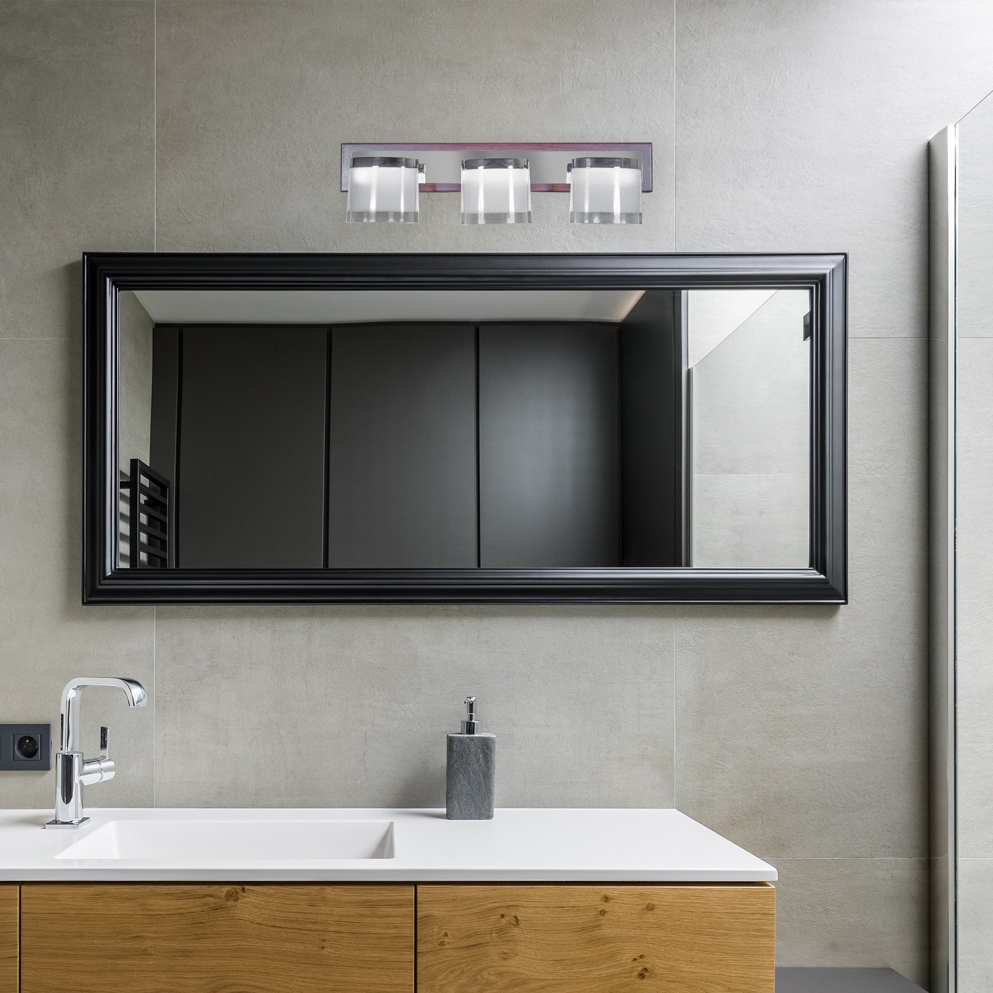 Fabian Triple LED Mirror Light For Bathroom Mirrors Light & Living