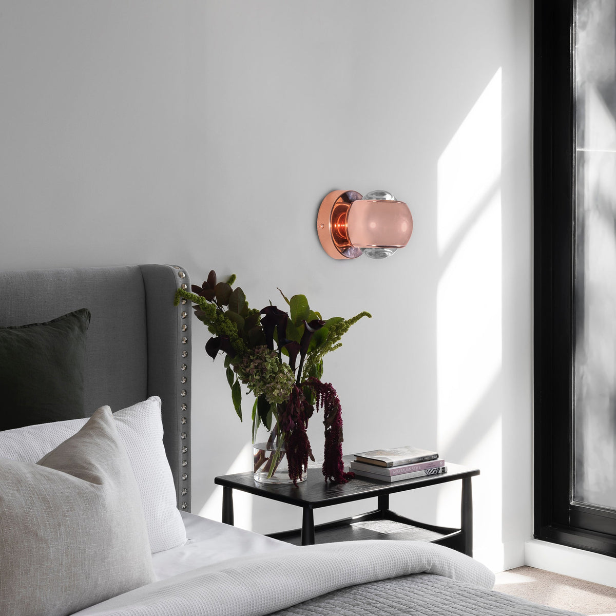 Shop Glee Rose Gold LED Wall Light Home