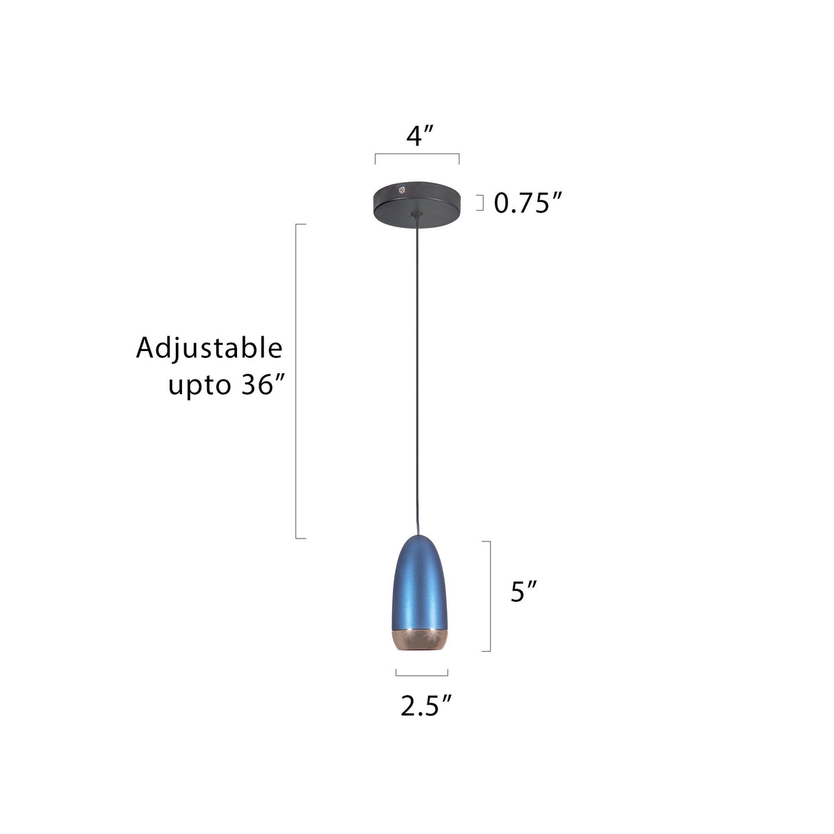 Shop Rome Blue LED Pendant Light Store India