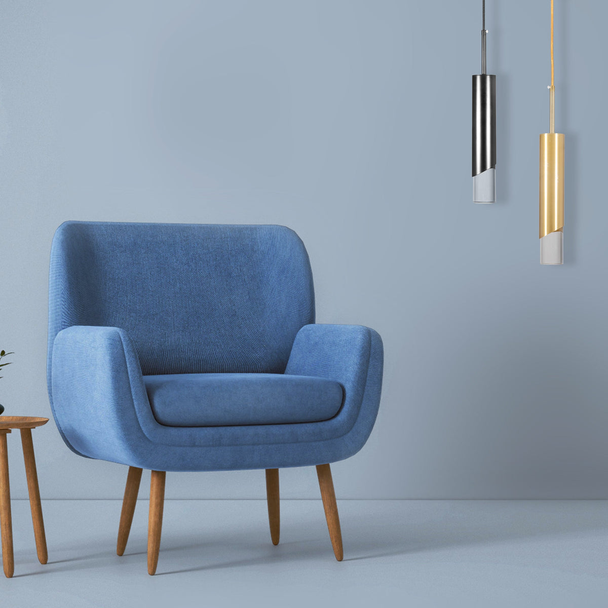 Shop Straight Up Gold LED Pendant Light Bedrooms